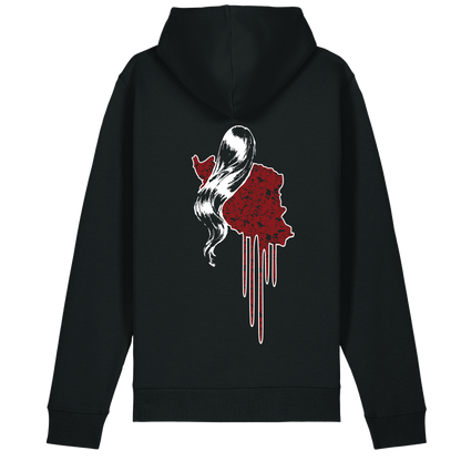 Bleeding Hearts - The Azadi Embroidered Fitted Hoodie (Seena's Collection)