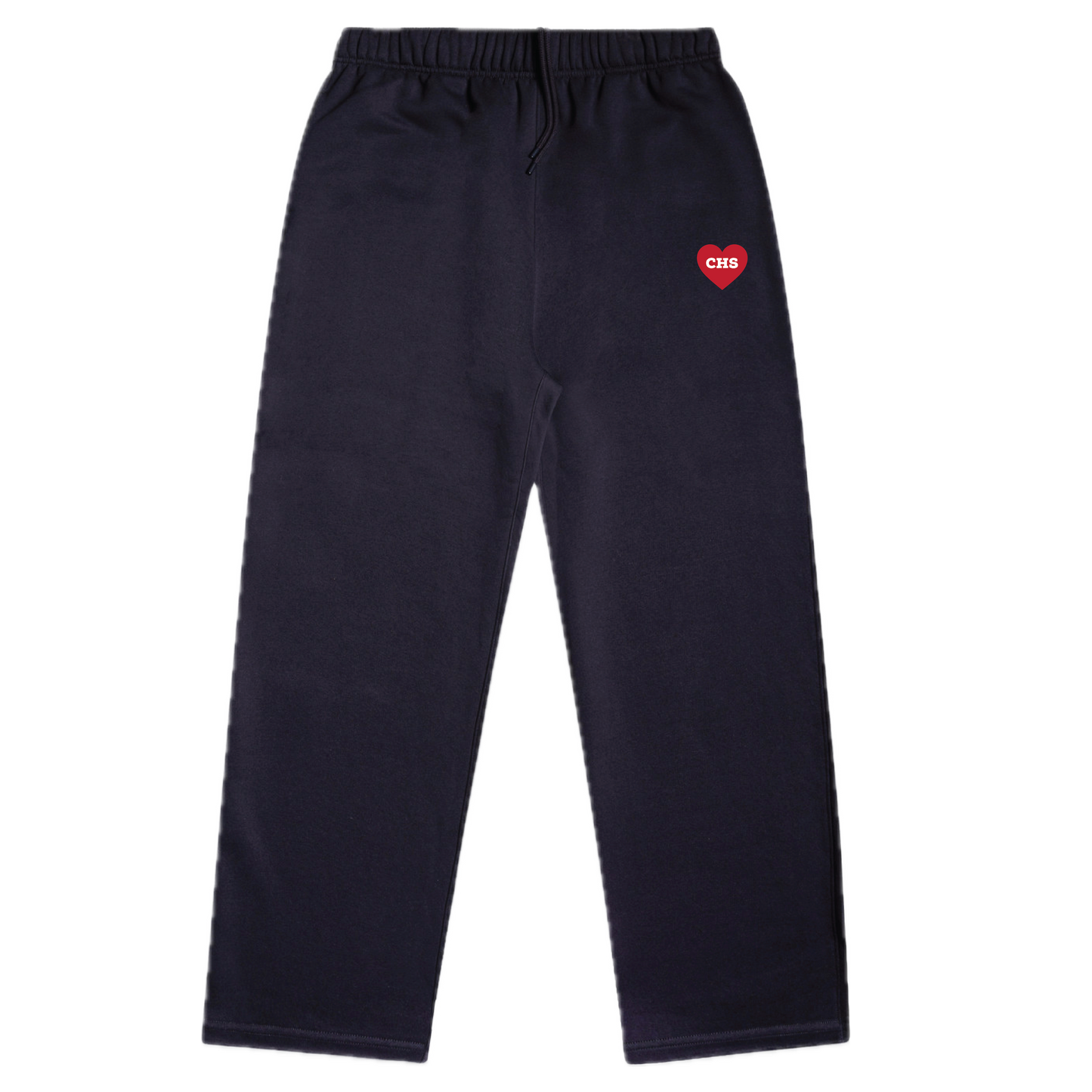 Embroidered CHS Heart Ink Blue Sweatpants