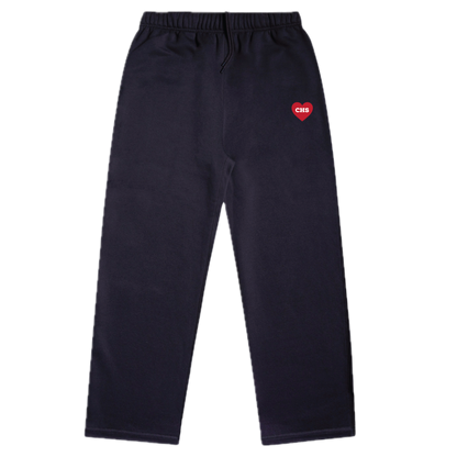 Embroidered CHS Heart Ink Blue Sweatpants