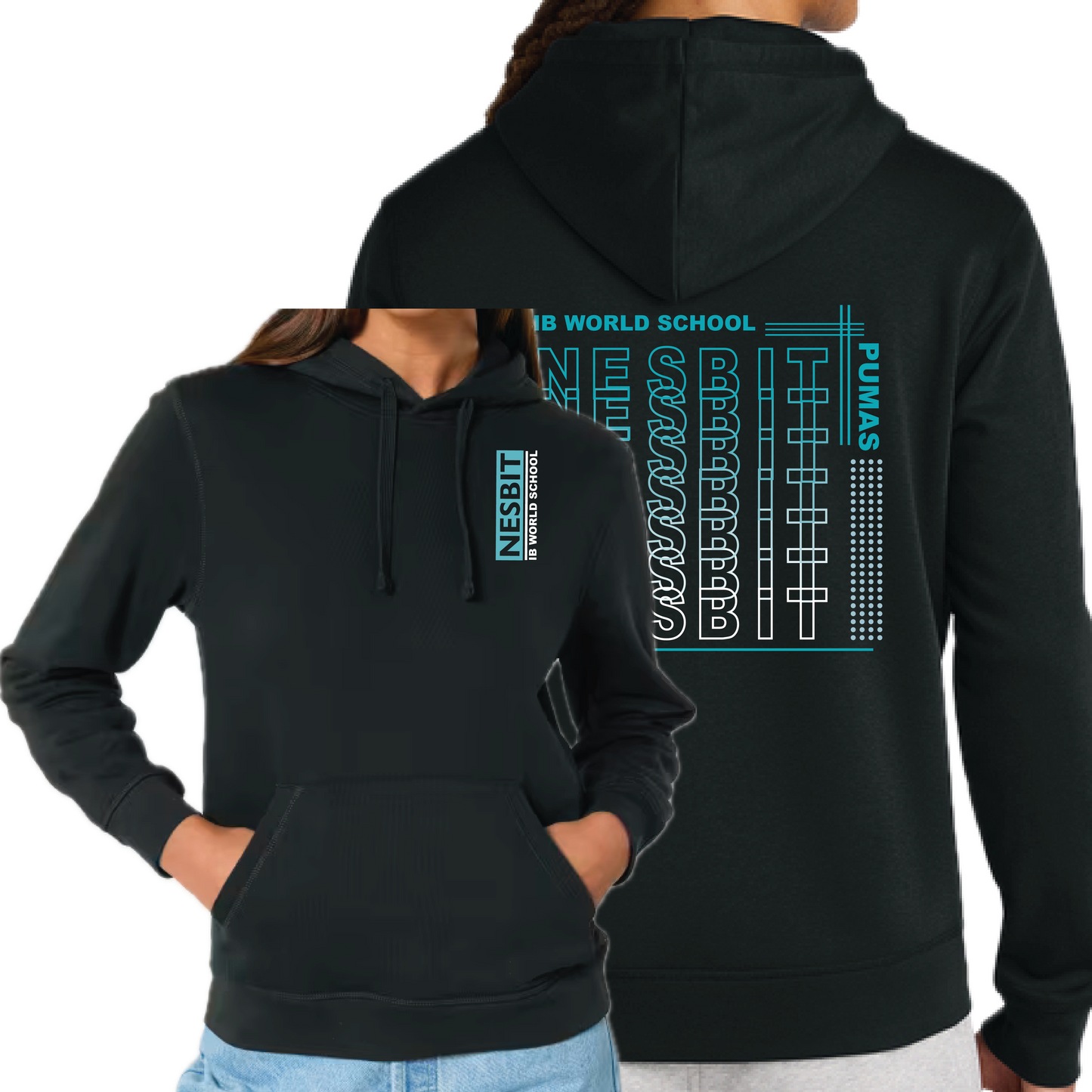 IB World School Fitted Adult Hoodie