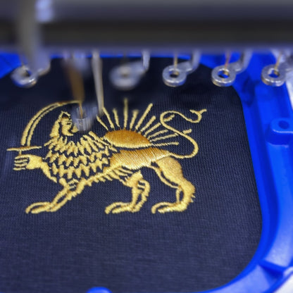 The Lion and the Sun Embroidered Fitted Hoodie