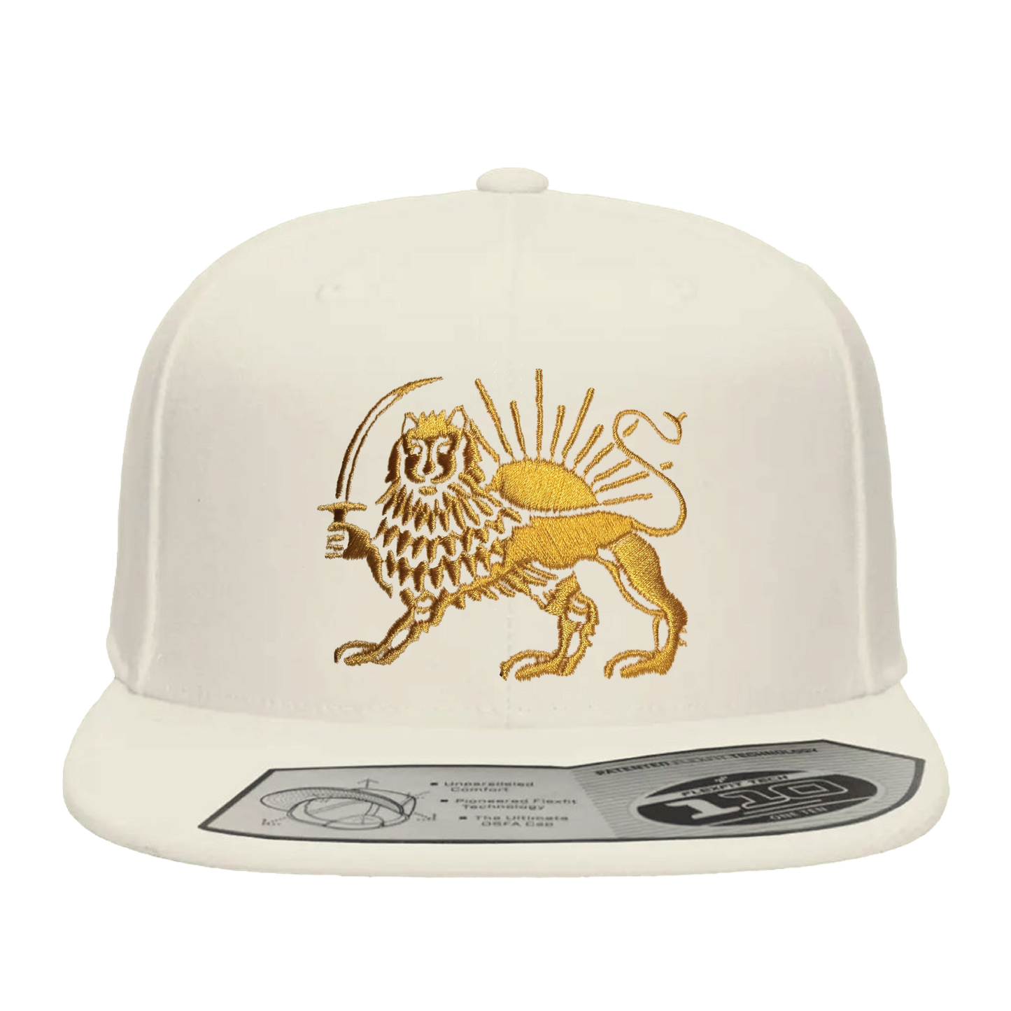 The Lion and the Sun Flat Brim Hat - Vanilla