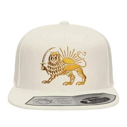 The Lion and the Sun Flat Brim Hat - Vanilla