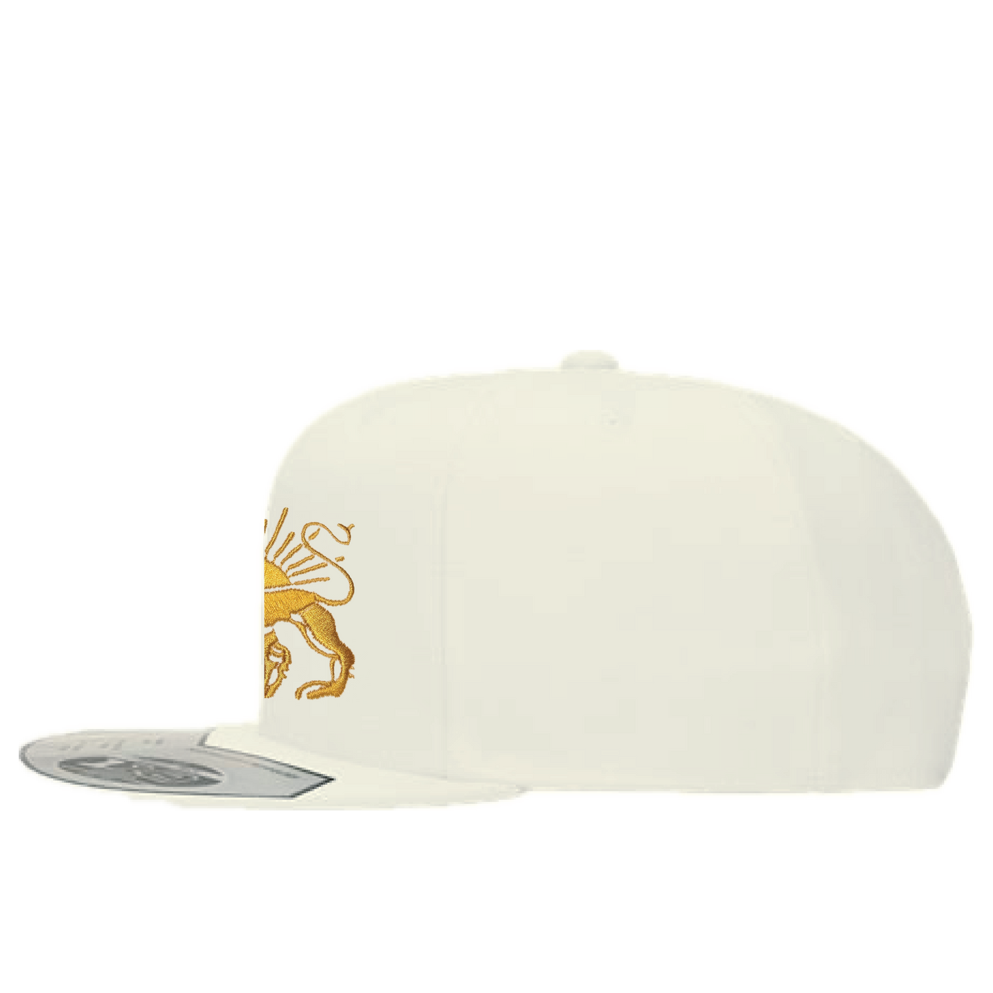 The Lion and the Sun Flat Brim Hat - Vanilla